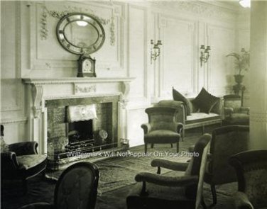 RMS TITANICS BEAUTIFUL READING ROOM PHOTO 1912 WHITE STAR PASSENGER SHIP LINE