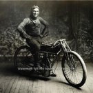 NOSTAGLIC LOOKING RARE NORTON BRITISH MOTORCYCLE RACER BLACK & WHITE BIKE PHOTO
