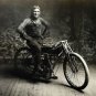 NOSTAGLIC LOOKING RARE NORTON BRITISH MOTORCYCLE RACER BLACK & WHITE BIKE PHOTO
