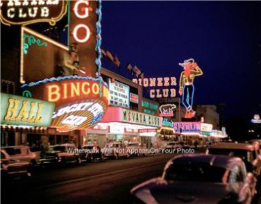 Old Las Vegas Strip Mob Run Lucky Strike Gambling Casinos Fremont Street Photo