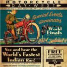 INDIAN CHIEF SCOUT MOTORCYCLES VINTAGE LOOKING POSTER PHOTO AMERICAN MADE BIKES