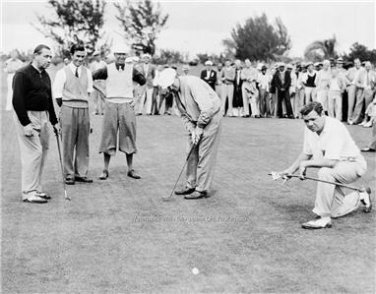 WALTER HAGEN BABE RUTH PROFESSIONAL BASEBALL PGA PROFESSIONAL GOLFER 1936 PHOTO