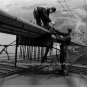 San Francisco Bay Golden Gate Bridge Historical Wall Art Construction Rare Photo