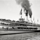 WHITE STAR LINE STEAMBOAT 1902 PHOTO S.S.TASHMOO GREAT LAKES PADDLEBOATS