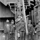 1907 PHOTO BREAKER BOYS PENNSYLVANIA COAL MINERS LANTERNS DUST MINING SHAFTS