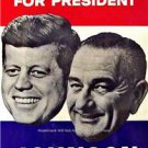 POSTER PHOTO PRESIDENTIAL CANDIDATE 35TH PRESIDENT JOHN F KENNEDY LYNDON JOHNSON