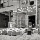 Vintage Model T A Tire Radiator Sales Repair Shop Automotive Garage 1920 Photo