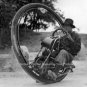 Weird1930's Vintage Invention Concept Strange Vehicle One Wheel Motorcycle Photo