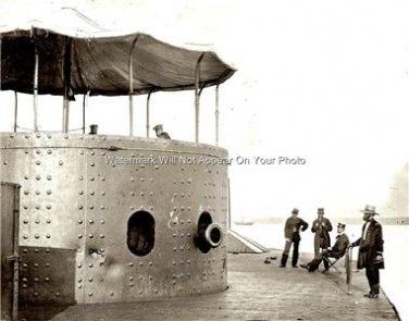 James River Virginia Civil War Ironclad U.S.S. Monitor Turret Federal Navy Photo