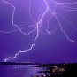 Beautiful Lightning Photo over River Force of Nature Night Sky Breathtaking