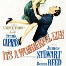 It's a Wonderful Life Jimmy Stewart Donna Reed Classic Rare Movie Poster Photo