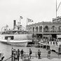 Detroit Belle Isle Passenger Ferry Boat Steamship 1906 Photo Nautical Theme Art