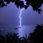 Lightning Strike over Lake Photo Storm on Water Amazing