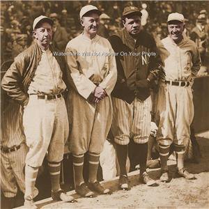 Babe Ruth Ty Cobb Eddie Collins Baseball Photo Yankees Boston Red Sox Tigers