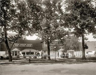 Washington D.C. Capitol Pure Gasoline Station Texaco Gas Oil Company 1922 Photo