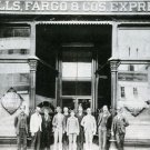 PHOTO 1892 WELLS FARGO GOLD BANK PONY EXPRESS DEADWOOD SOUTH DAKOTA ARMED GUARDS