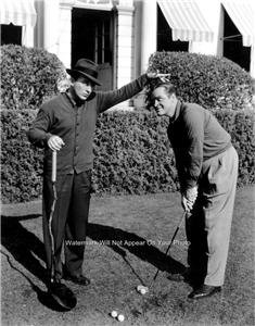Bing Crosby Bob Hope Golfing Photo Singers Movie Stars White Christmas Comedian