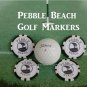 Pebble Beach Golf Club Genuine Poker Chip Ball Markers Accessories Gifts Ideas