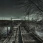 PHOTO ABANDONED TRAIN TRACKS RAILROAD NOSTALGIC AMERICANA WALL ART PICTURE