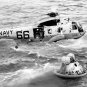 APOLLO 11 SPACE CAPSULE COLUMBIA ASTRONAUTS NAVY SEALS HELICOPTER RESCUE PHOTO