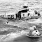 APOLLO 11 SPACE CAPSULE COLUMBIA ASTRONAUTS NAVY SEALS HELICOPTER RESCUE PHOTO