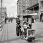 ATLANTIC CITY NEW JERSEY 1905 PHOTO BLACK & WHITE BOARDWALK CART PRE CASINOS