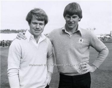 Tom Watson Nick Faldo 1977 Royal Lytham Golf Photo