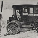 UNITED STATES MAIL TRUCK R.F.D. 1920 BLACK AND WHITE PHOTO MAIL CARRIER POSTMAN