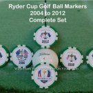 RYDER CUP POKER CHIP GOLF BALL MARKER VALHALLA MEDINAH CELTIC MANOR OAKLAND HILL