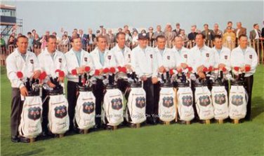 Byron Nelson and his 1965 Ryder Cup Team Golf Photo