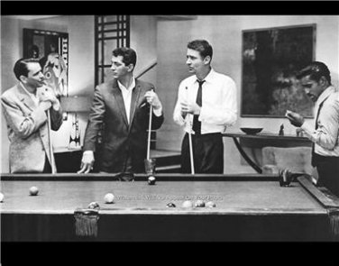 Frank Sinatra  Rat Pack Shooting Pool great photo