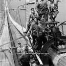 VINTAGE PHOTO 1931 GEORGE WASHINGTON BRIDGE CONSTRUCTION WORKERS RIVER LABORERS