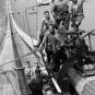 VINTAGE PHOTO 1931 GEORGE WASHINGTON BRIDGE CONSTRUCTION WORKERS RIVER LABORERS