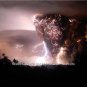 Huge Volcano Lightning Strike Photo Gift Idea Clouds Wall Art Lobby Rare Picture