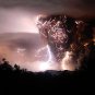 Huge Volcano Lightning Strike Photo Gift Idea Clouds Wall Art Lobby Rare Picture