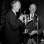 ARNOLD PALMER PGA GOLF PROFESSIONAL MASTERS CHAMPION 1960 U.S. OPEN TROPHY PHOTO