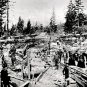 PHOTO CALIFORNIA GOLD RUSH MINING GOLD BULLION MINERS PANNING SILT PROSPECTING
