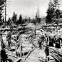 PHOTO CALIFORNIA GOLD RUSH MINING GOLD BULLION MINERS PANNING SILT PROSPECTING