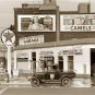 TEXACO GASOLINE CAMEL COCA-COLA 1940 PHOTO NOSTALGIC SIGNS GAS PUMPS AUTOMOBILES
