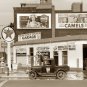 TEXACO GASOLINE CAMEL COCA-COLA 1940 PHOTO NOSTALGIC SIGNS GAS PUMPS AUTOMOBILES