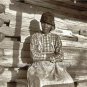 Vintage Alabama Make Shift Medical Midwife Nurse Baby Doctor Old Log Cabin Photo