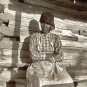 Vintage Alabama Make Shift Medical Midwife Nurse Baby Doctor Old Log Cabin Photo