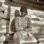 Vintage Alabama Make Shift Medical Midwife Nurse Baby Doctor Old Log Cabin Photo