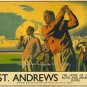 PHOTO VINTAGE LOOKING POSTER ST. ANDREWS GOLFS HOME SCOTLAND OLD TOM MORRIS