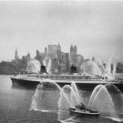 QUALITY AMERICANA WALL ART SS FRANCE CRUISE SHIP NEW YORK HARBOR PHOTO 1962