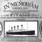 RMS TITANIC 1912 MEMORIAL ICEBERG DISASTER STEAMSHIP WHITE STAR SHIP LINE PHOTO