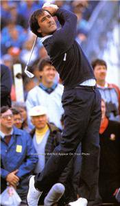 Seve Ballesteros follow through golf photo Special