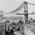Rare New York Brooklyn Bridge Historical Landmark Wall Art Construction Photo