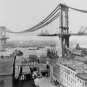 Rare New York Brooklyn Bridge Historical Landmark Wall Art Construction Photo