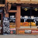 Vintage Grocery Corner Store Markets 7 Up Pepsi Tobacco Kelloggs Ads Color Photo